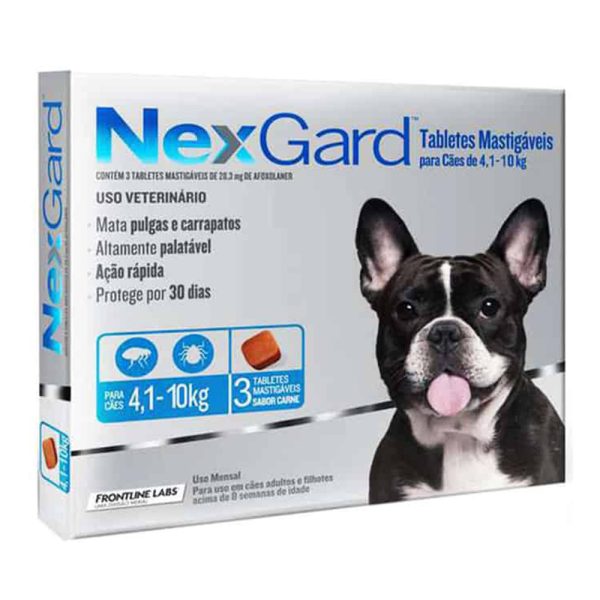 NEXGARD 1.25GR DE 4.1 A 10 KG (X1 TABLETA EN CAJA)