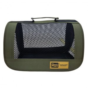 Claws & Paws Transportador De Tela Talla 2 verde